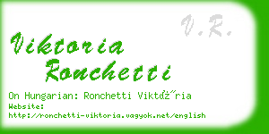 viktoria ronchetti business card